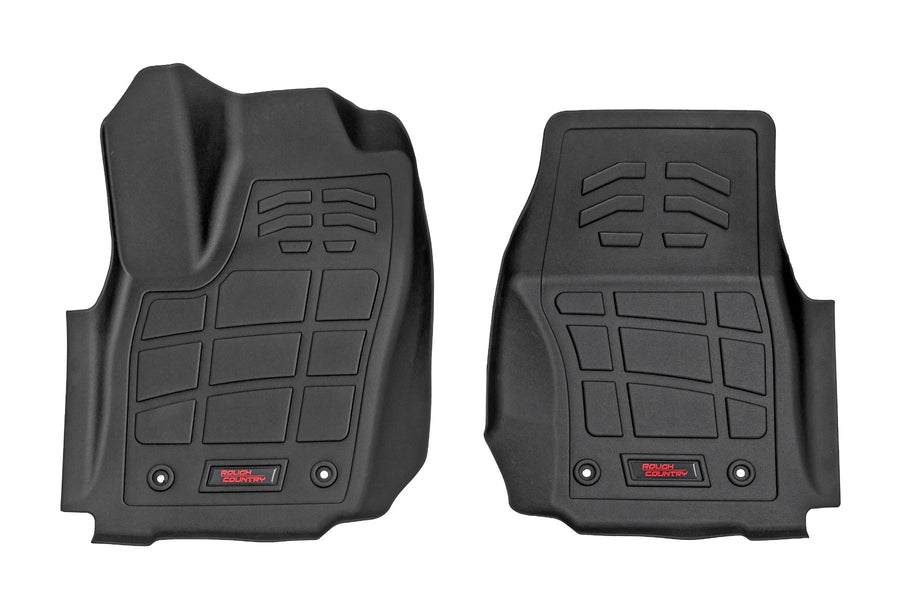 Rough Country - Sure-Fit Floor Mats - Front - Double Cab - Toyota Tacoma 2WD/4WD (2024-2025)