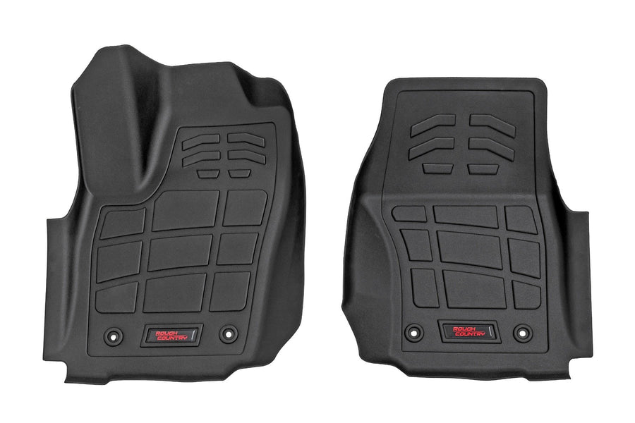 Rough Country - Sure-Fit Floor Mats - Front - Double Cab - Toyota Tacoma 2WD/4WD (2024-2025)