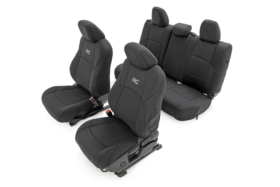 Rough Country - Seat Covers - FR & RR - Double Cab - Toyota Tacoma 2WD/4WD (2024-2025)