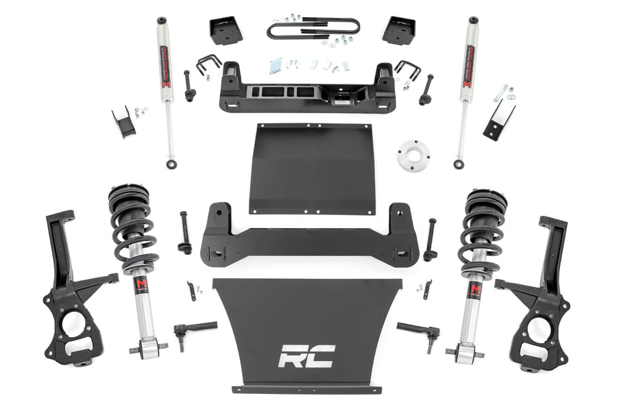 Rough Country - 6 Inch Lift Kit - Mono Leaf Rear - M1 Struts/M1 - Chevy Silverado 1500 (25-26) - 111640