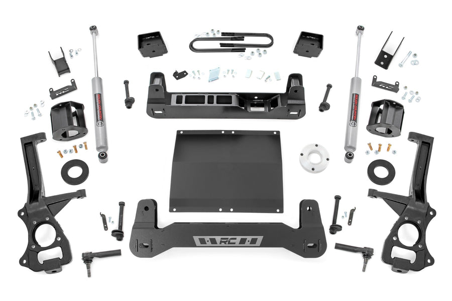 Rough Country - 6 Inch Lift Kit - Mono Leaf Rear - Diesel - GMC Sierra 1500 2WD (2025-2026) - 111530D