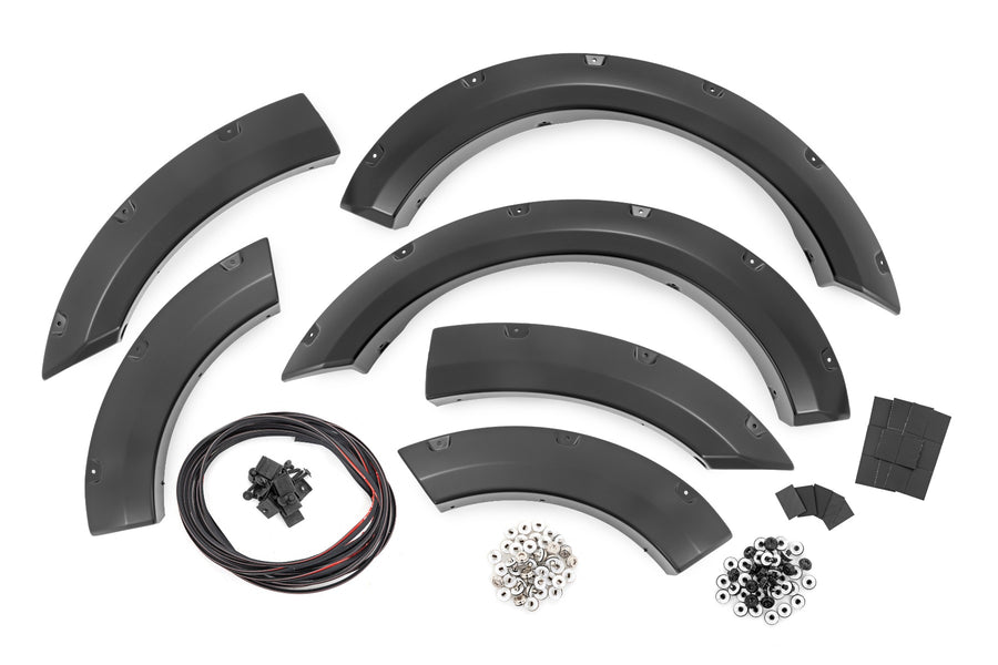 Rough Country - Pocket Fender Flares - YZ Oxford White - Ford Bronco Sport 4WD (2021-2025)