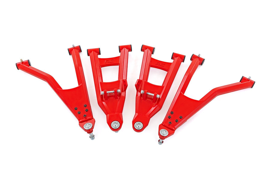 Rough Country - Red Aluminum Control Arms - 2 In. Forward Offset - Polaris Ranger XP 1000