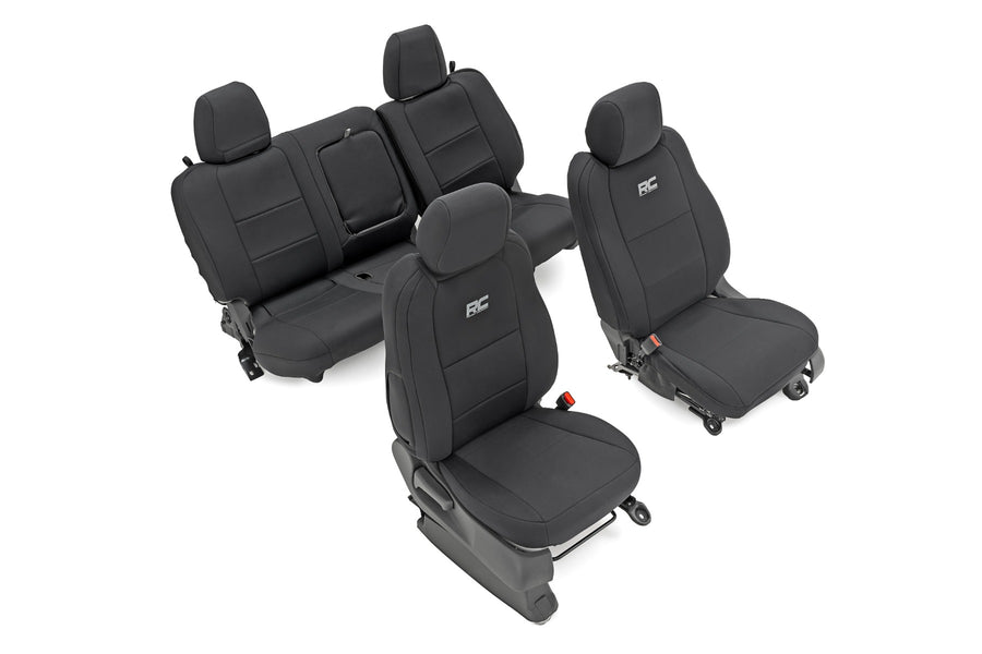Rough Country - Seat Covers - FR & RR - Crew Cab - Nissan Frontier 2WD/4WD (2022-2025)