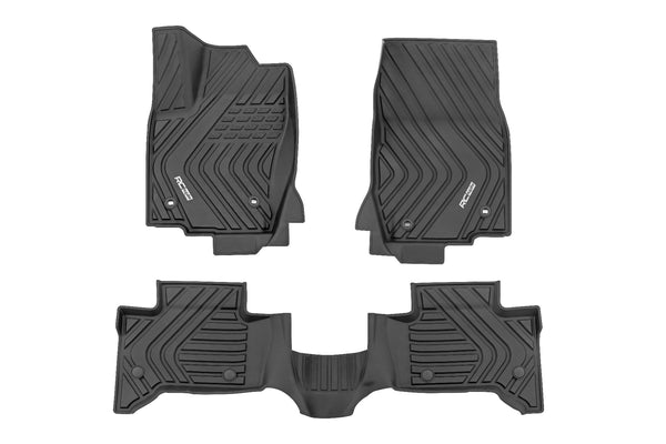 Rough Country - Flex-Fit Floor Mats - FR & RR - Toyota Land Cruiser 4WD (2024-2025)