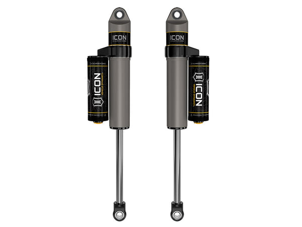 ICON 2009-2025 Ford F-150/2004-2008 Ford F-150 4WD 0-1" Lift Rear V.S. 2.5 Aluminum Series Shock Absorbers Piggyback Reservoir Pair