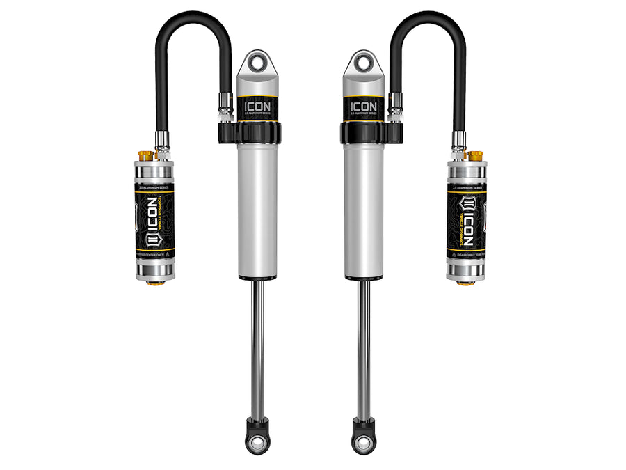 ICON 2005-2023 Toyota Tacoma/2003-2024 Toyota 4Runner//2007-2014 Toyota FJ Cruiser/2003-2009 Lexus GX470 Front 2.5 VS Remote Reservoir W/ CDCV S2 Secondary Shocks Pair