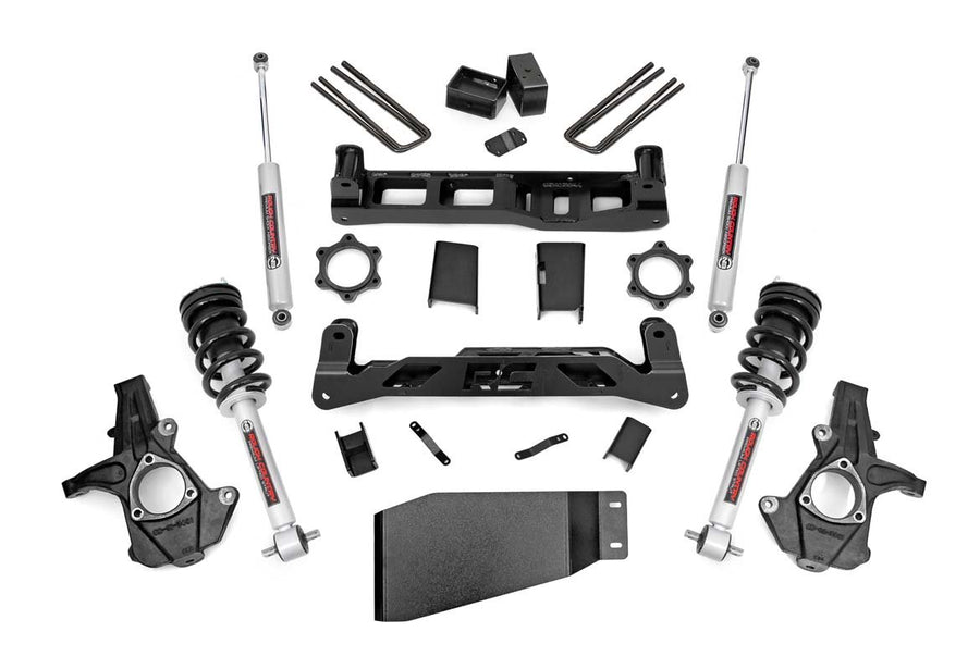 Rough Country - 5 Inch Lift Kit - N3 Strut - Chevy/GMC 1500 4WD (07-13)