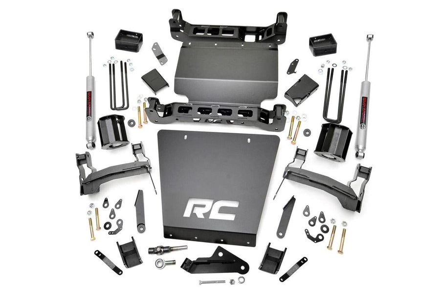 Rough Country - 5 Inch Lift Kit - Bracket - Chevy Silverado & GMC Sierra 1500 4WD (2014-2018 & Classic)