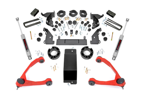 Rough Country - 4.75 Inch Lift Kit - Combo - Red UCA - Chevy/GMC 1500 (14-15)