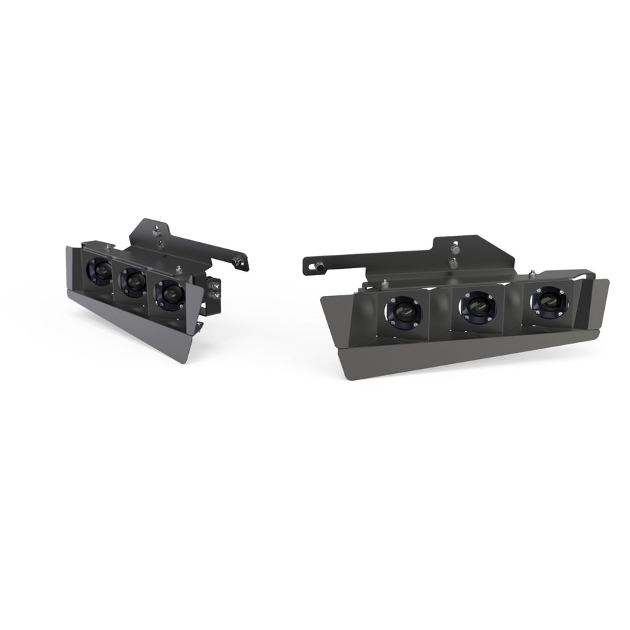 Tiny Monster 411R2 Concept Pod Mini Gen 2 Raptor Steel Bumper Triple Light Kit
