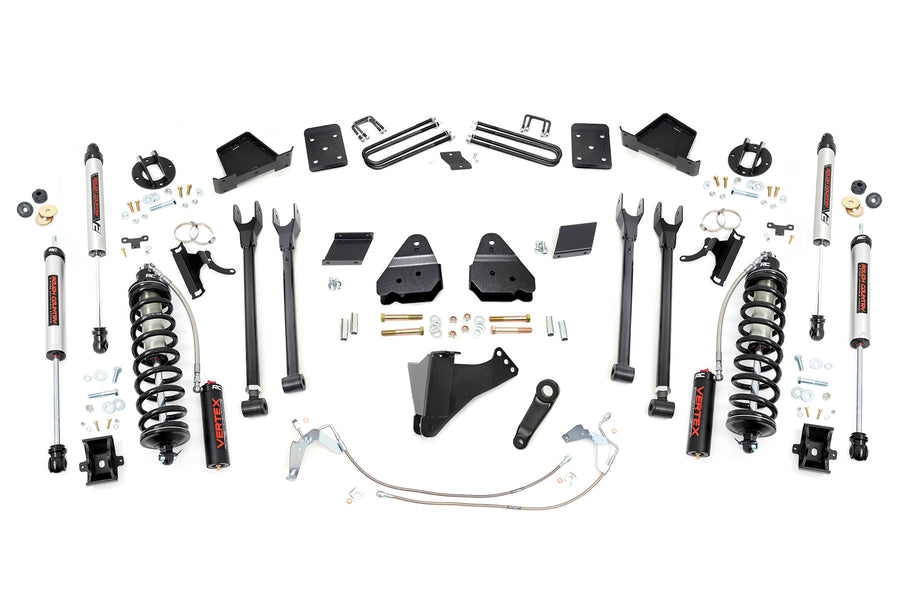 Rough Country - 6 Inch Lift Kit - 4-Link - No OVLD - C/O V2 - Ford F-250 Super Duty (15-16)
