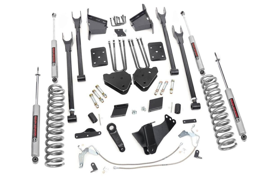 Rough Country - 6 Inch Lift Kit -4-Link - No OVLD - Ford F-250 Super Duty 4WD (2015-2016)