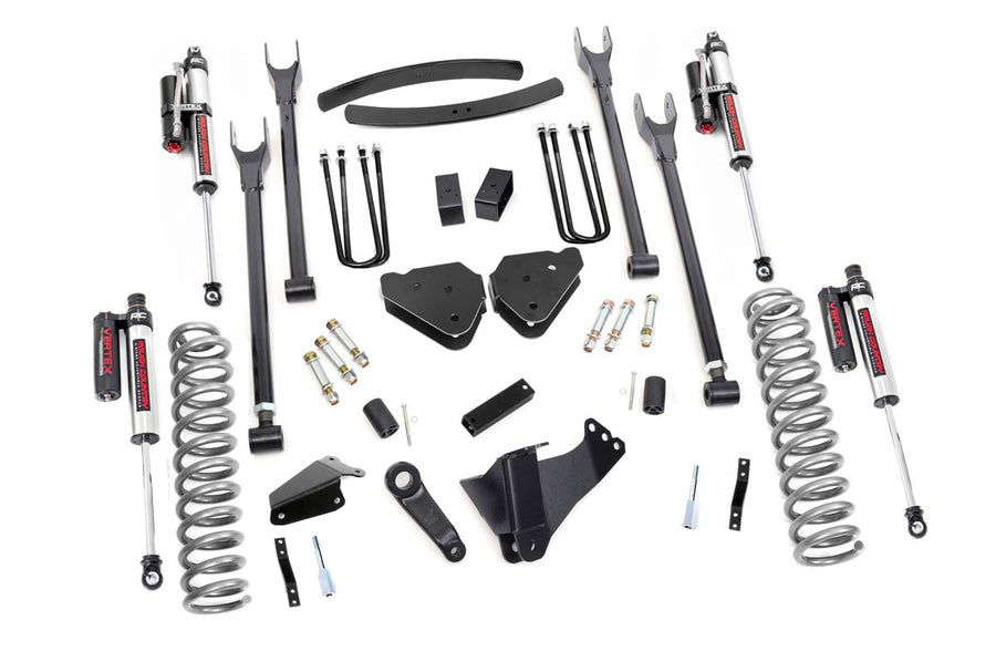 Rough Country - 6 Inch Lift Kit - Diesel - 4 Link - OVLDS - Vertex - Ford F-250/F-350 Super Duty (05-07)