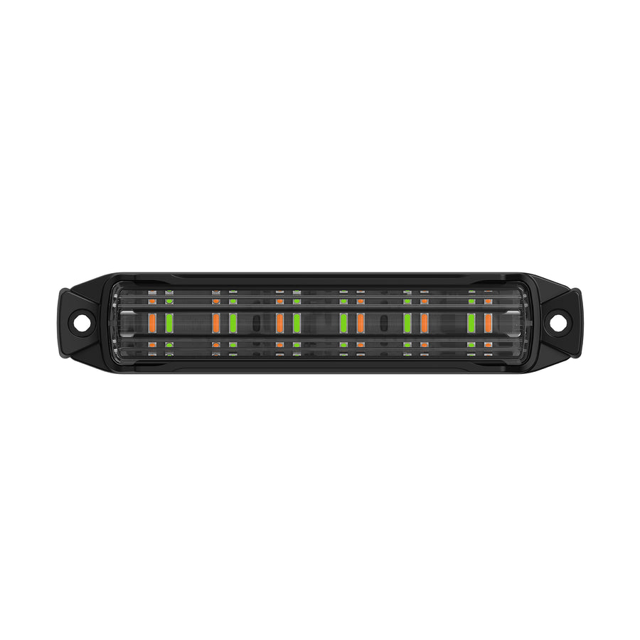 BUILTBRIGHT BB6010D Work Bar Strobe 4 4" LED Strobe Light Amber/Green