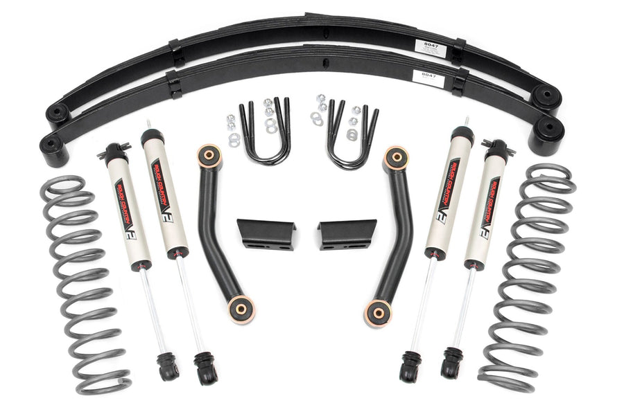 Rough Country - 3 Inch Lift Kit - Series II - RR Springs - V2 - Jeep Cherokee XJ (84-01)