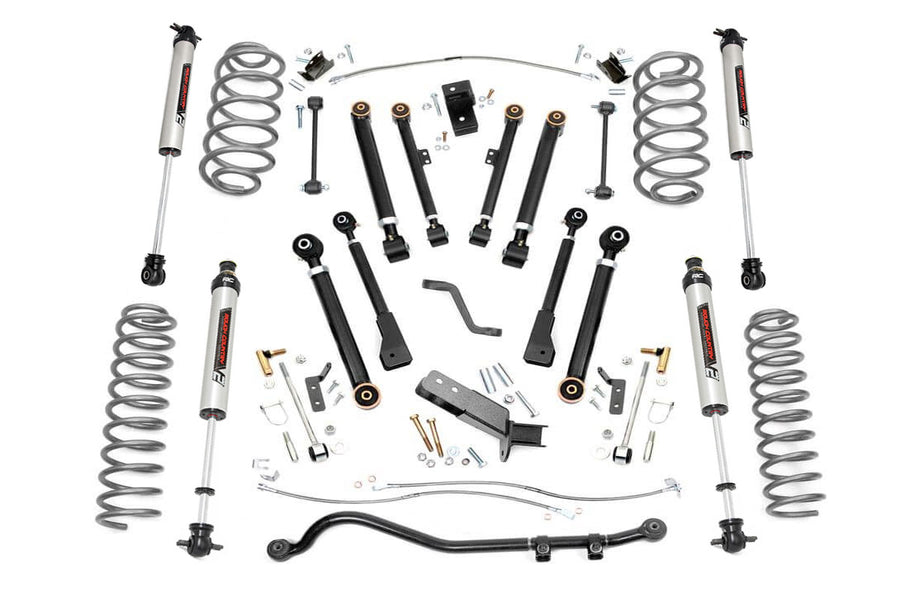 Rough Country - 4 Inch Lift Kit - X-Series - V2 - Jeep Wrangler TJ (97-06)/Wrangler Unlimited (04-06)