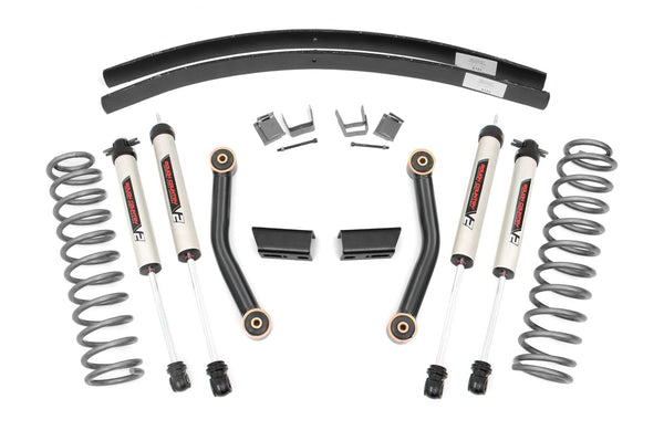 Rough Country - 3 Inch Lift Kit - SII - RR AAL - V2 Shocks - Jeep Cherokee XJ 2WD/4WD (84-01)