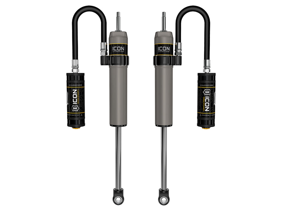 ICON 2023-2025 Ford F-250/F-350 Super Duty 4WD 4.5” Lift Front V.S. 2.5 Aluminum Series Shocks Remote Reservoir Pair