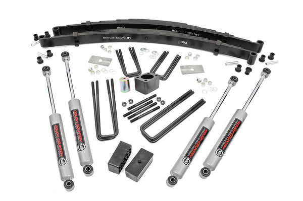 Rough Country - 4 Inch Lift Kit - Rear Blocks - Dodge W100 Truck/W200 Truck 4WD (1970-1974)