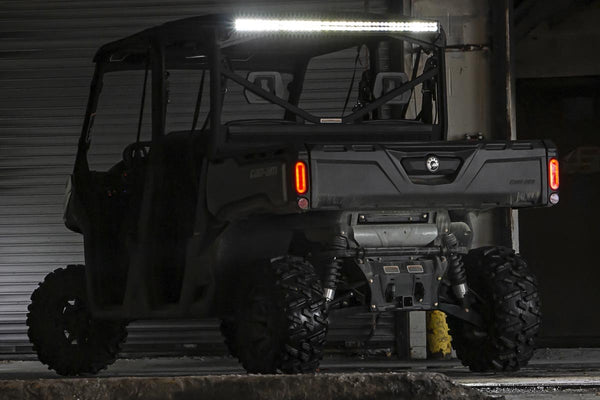 Rough Country - LED Light Kit - Cab Mount - 50 In. Black Dual Row - Can-Am Defender MAX HD10