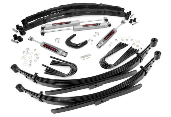 Rough Country - 4 Inch Lift Kit - 52 Inch RR Springs - Chevy/GMC 3/4-Ton Suburban 4WD (88-91)