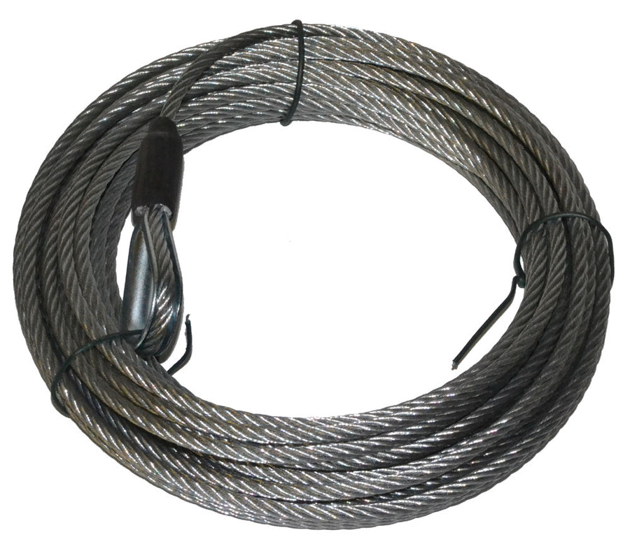 WIRE ROPE ASSEMBLY 3/16 Inch Diameter X 35 Foot Length