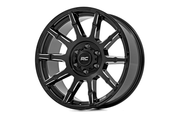 Rough Country - Rough Country 83 Series Wheel/One-Piece/Gloss Black/20x9/8x180/-12mm