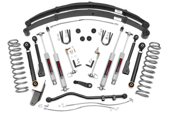 Rough Country - 4.5 Inch Lift Kit - RR Springs - X-Series - Jeep Cherokee XJ 2WD/4WD (84-01)