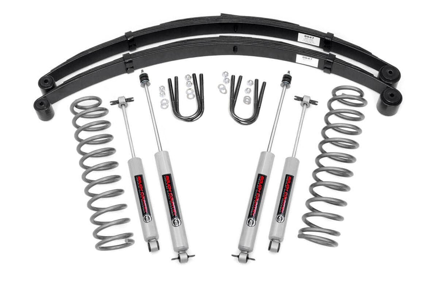Rough Country - 3 Inch Lift Kit - RR Springs - Jeep Cherokee XJ 2WD/4WD (1984-2001)