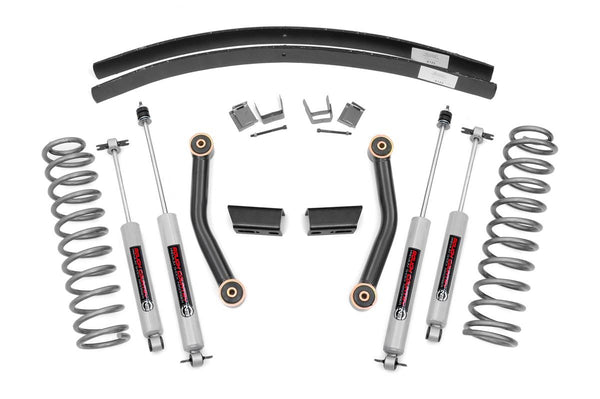 Rough Country - 3 Inch Lift Kit - Series II - RR AAL - Jeep Cherokee XJ 2WD/4WD (1984-2001)