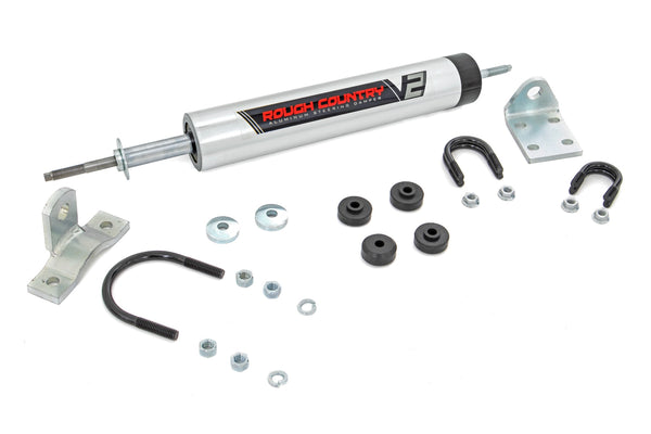 Rough Country - V2 Steering Stabilizer - Multiple Makes & Models (Dodge/Jeep)