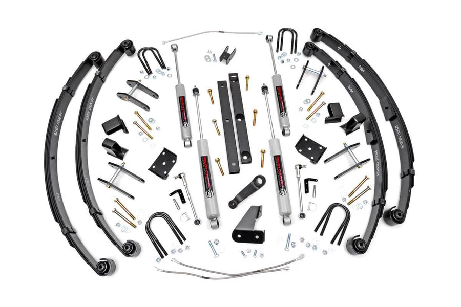 Rough Country - 4.5 Inch Lift Kit - X-Series - Power Steer - Jeep Wrangler YJ 4WD (1987-1995)