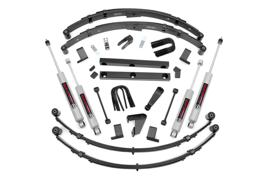 Rough Country - 4 Inch Lift Kit - Power Steer - Jeep Wrangler YJ 4WD (1987-1995)