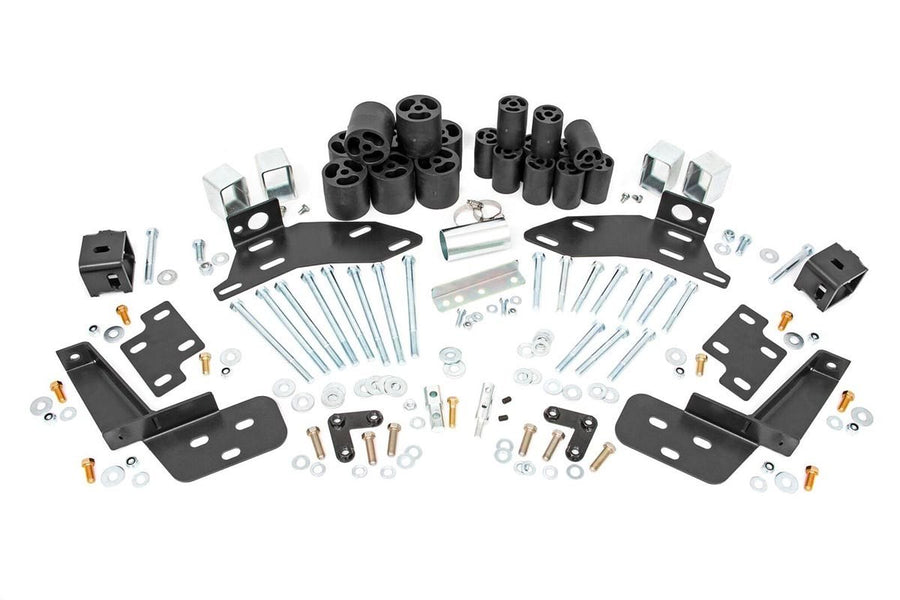 Rough Country - Body Lift Bumper Brackets - FR & RR - 3 Inch Lift - Chevy C1500/K1500 Truck (88-94)