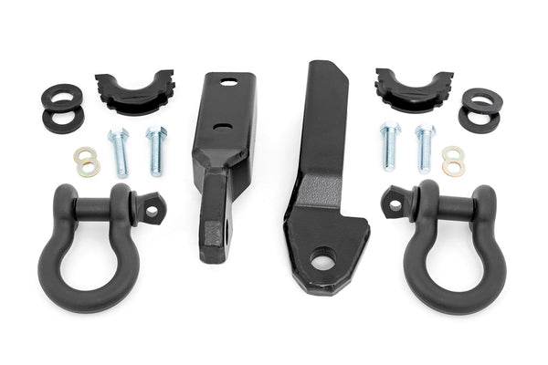 Rough Country - Tow Hook To Shackle Bracket - D-Ring Combo - Chevy C1500/K1500 Truck & SUV (88-99)