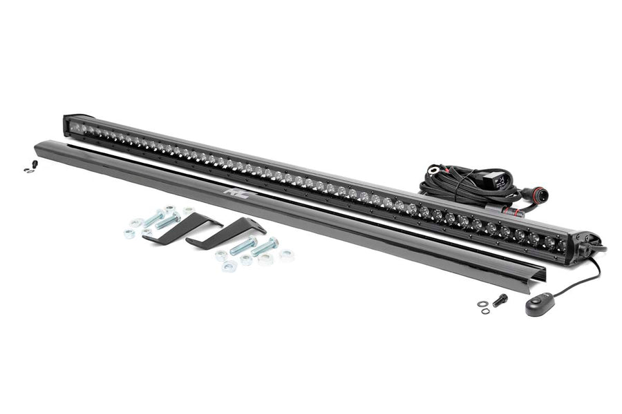Rough Country - LED Light Kit - Cage Mount - 50 In. Black Single Row - Honda Pioneer 1000