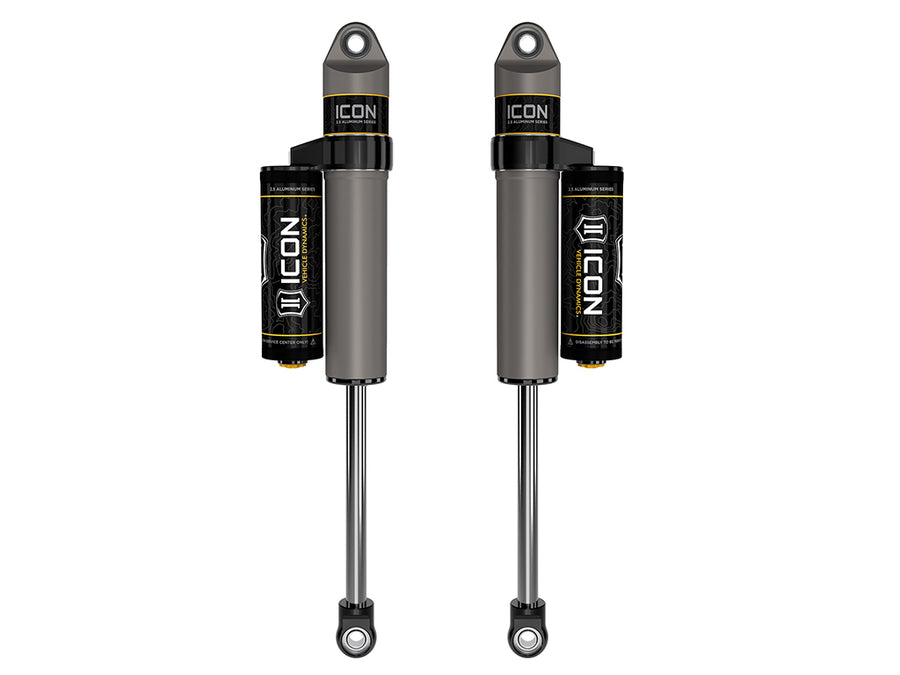 ICON 2021-2025 Ford F-150 4WD/F-150 Tremor 0-2" Lift Rear V.S. 2.5 Aluminum Series Shock Absorbers Piggyback Reservoir Pair