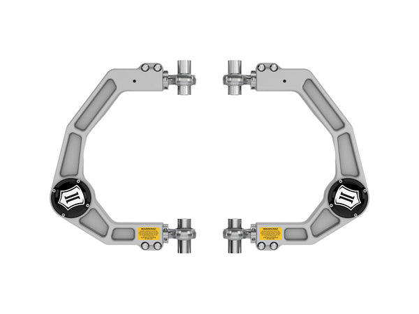 ICON 2021-2025 Ford F-150 Front Billet Upper Control Arms W/ Delta Joint Pro