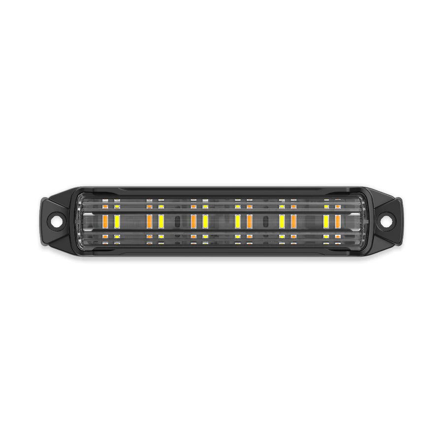 BUILTBRIGHT BB6010B Work Bar Strobe 4 4" LED Strobe Light Amber/White