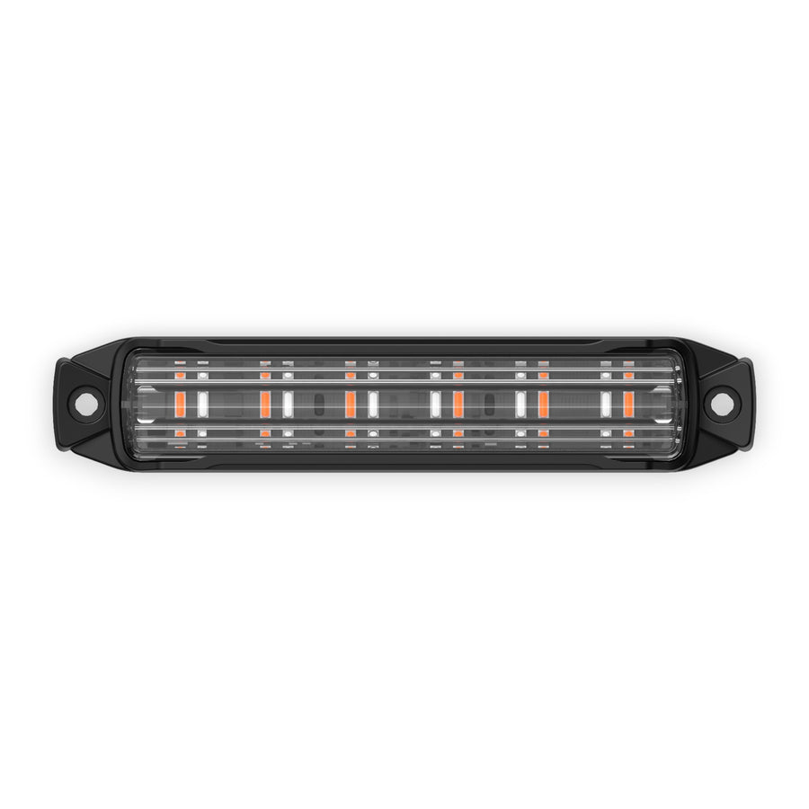 BUILTBRIGHT BB6010C Work Bar Strobe 4 4" LED Strobe Light Amber/Blue
