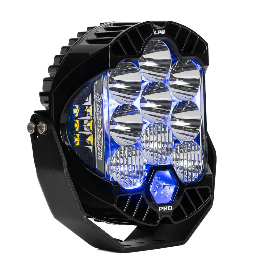 LP9 Pro LED Auxiliary Light Pod (Light Pattern: Driving/Combo; Color: Clear; Backlight: Blue)