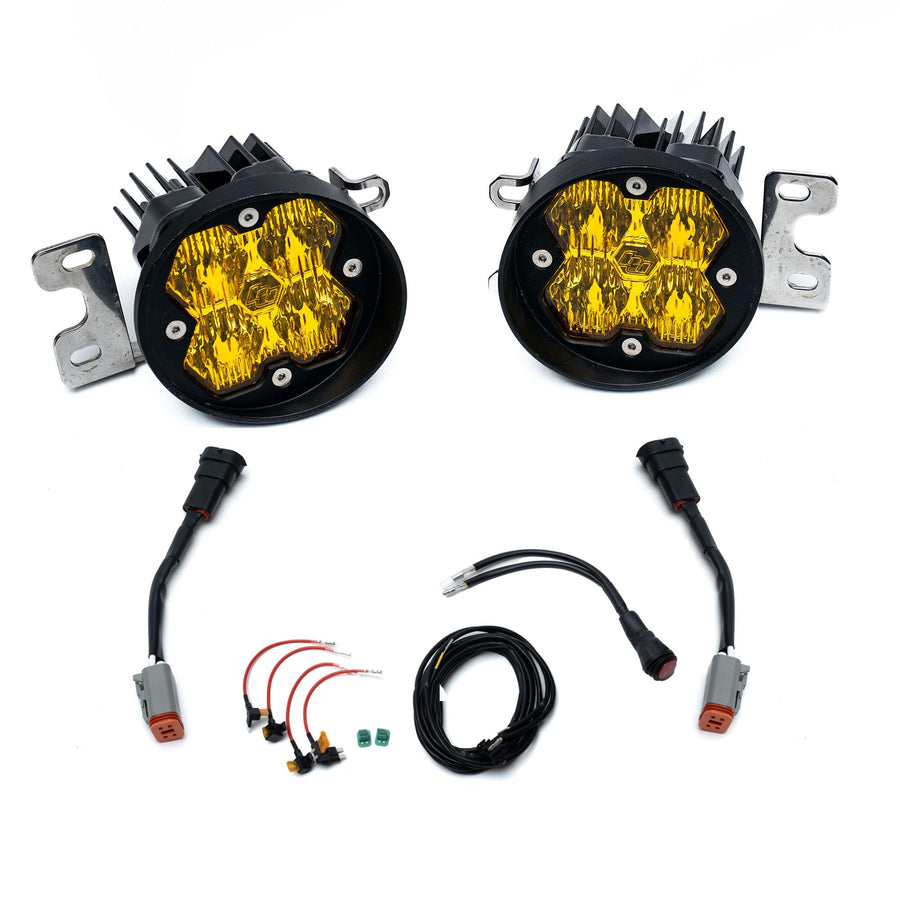 Toyota Rav4 (16-21) Highlander (14-19) Fog Pocket Kit Squadron Sport 2.0 Baja Amber WC