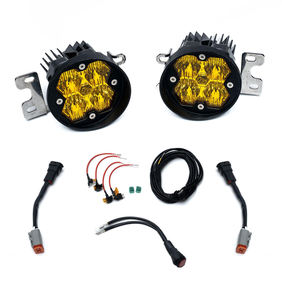 Toyota Tacoma (12-23) Tundra (14-21) 4Runner 10-24) Fog Pocket Kit Squadron Sport 2.0 Baja Amber WC
