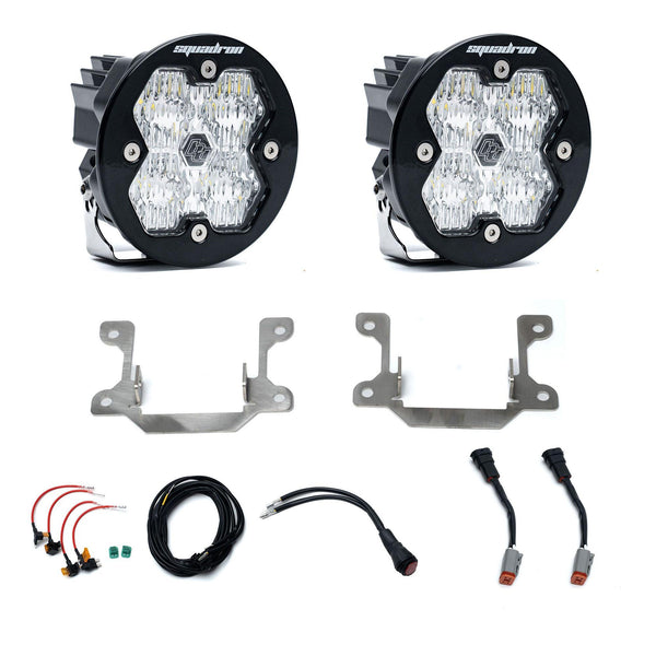 Dodge Ram 2500/3500 Big Horn (19-26) Fog Pocket Kit Squadron Sport 2.0 Clear WC