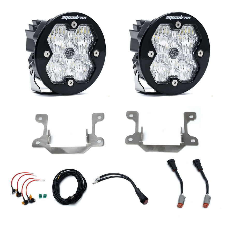 Dodge Ram 2500/3500 Big Horn (19-26) Fog Pocket Kit Squadron Sport 2.0 Clear WC