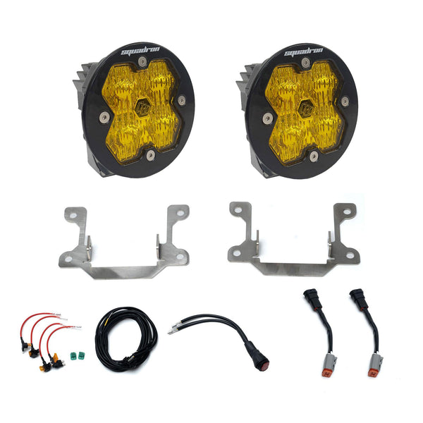 Dodge Ram 2500/3500 Big Horn (19-26) Fog Pocket Kit Squadron Sport 2.0 Baja Amber WC