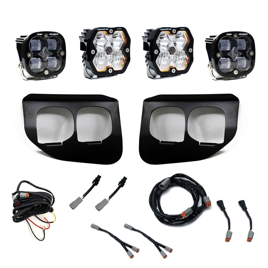 2020-2022 Ford Super Duty Dual Fog Pocket Kit Squadron 2.0 Pro/SAE Clear SAE/Pro DC