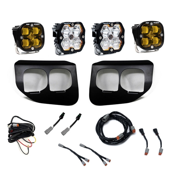 2020-2022 Ford Super Duty Dual Fog Pocket Kit Squadron 2.0 SAE/Pro Amber SAE/PRO DC