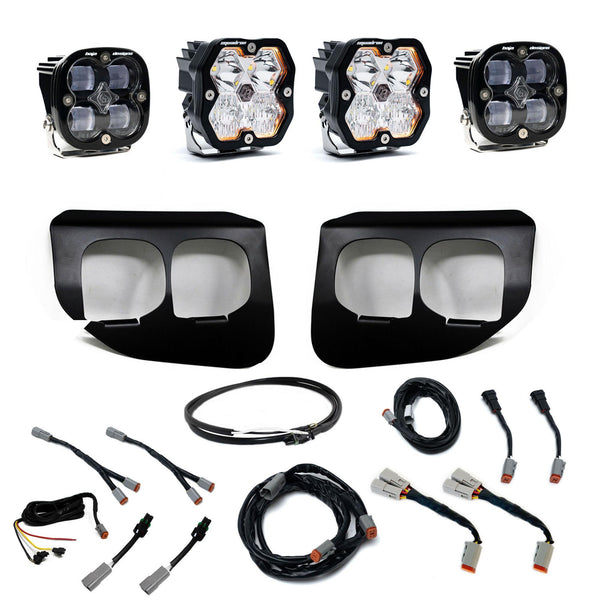 2020-2022 Ford Super Duty Dual Fog Pocket Kit Squadron 2.0 SAE/Sport DC W/Upfitter